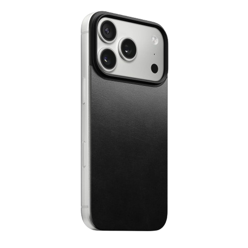 Чохол-накладка (шкіряний) Apple iPhone 17 Pro NOMAD Magnetic Leather Back Black