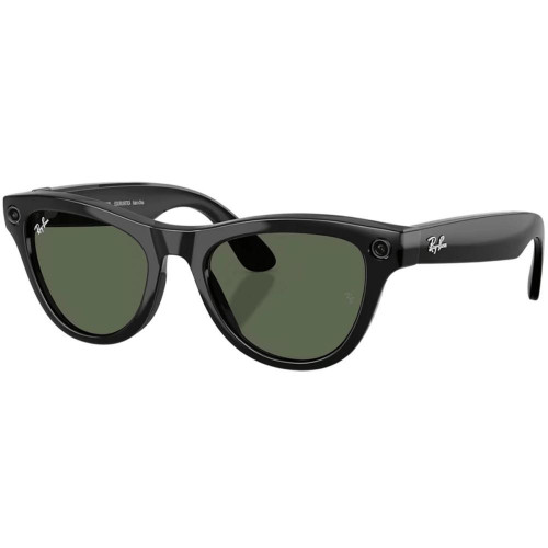 Ray-Ban | Meta Skyler [Gen 2] Standard Shiny Black Frame / G-15 Green Lenses (RW4014 601/71 52-20)