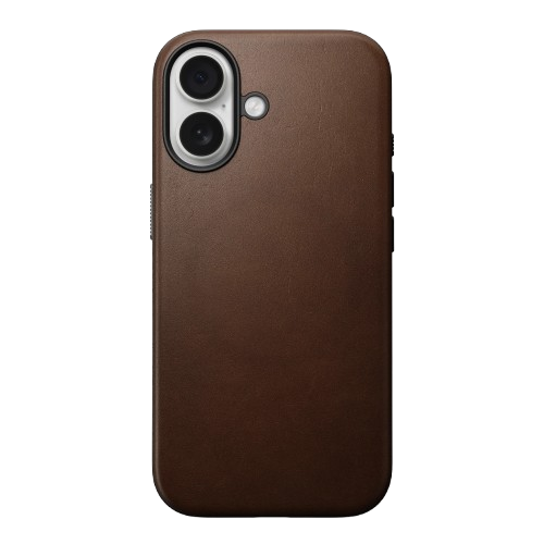 Чохол-накладка (шкіряний) Apple iPhone 17 NOMAD Modern Leather Case Brown