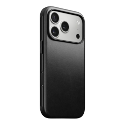 Чохол-накладка (шкіряний) Apple iPhone 17 Pro NOMAD Horween® Modern Leather Case Black
