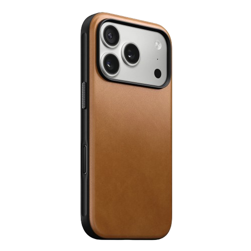 Чохол-накладка (шкіряний) Apple iPhone 17 Pro Max NOMAD Modern Leather Case English Tan