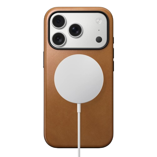 Чохол-накладка (шкіряний) Apple iPhone 17 Pro Max NOMAD Modern Leather Case English Tan