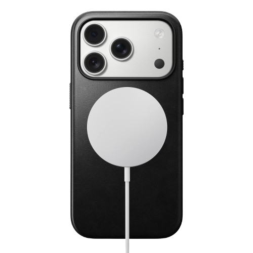 Чохол-накладка (шкіряний) Apple iPhone 17 Pro Max NOMAD Horween® Modern Leather Case Black