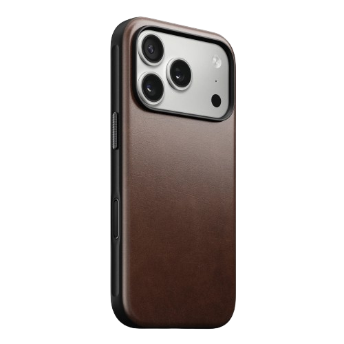 Чохол-накладка (шкіряний) Apple iPhone 17 Pro Max NOMAD Horween® Modern Leather Case Rustic Brown