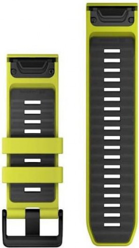 Garmin QuickFit 26 Watch Bands Silicone - Amp Yellow/Graphite (010-13393-08)