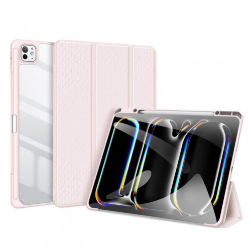 Чохол-книжка (поліуретановий) Apple iPad Air 11" 2024-2025 / Air & Pro 11 2020-2022 Dux Ducis Toby Series Pink