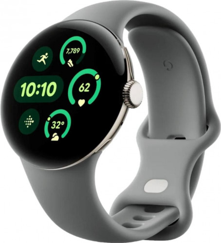 Google Pixel Watch 3 41 mm Wi-Fi Champagne Gold Aluminum Case/Hazel Active Band