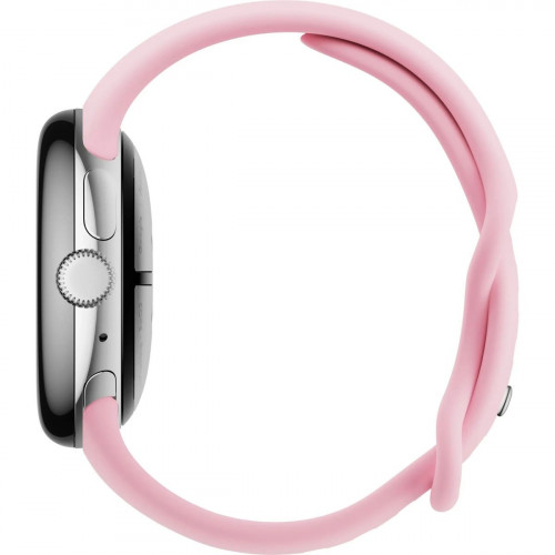 Google Pixel Watch 3 41 mm LTE Polished Silver Aluminum Case/Rose Quartz Active Band