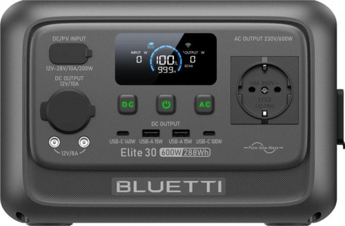 BLUETTI Elite 30 V2 600W 288Wh (P-EL30V2-EU-GY-BL-010)