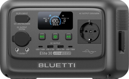 BLUETTI Elite 30 V2 600W 288Wh (P-EL30V2-EU-GY-BL-010)