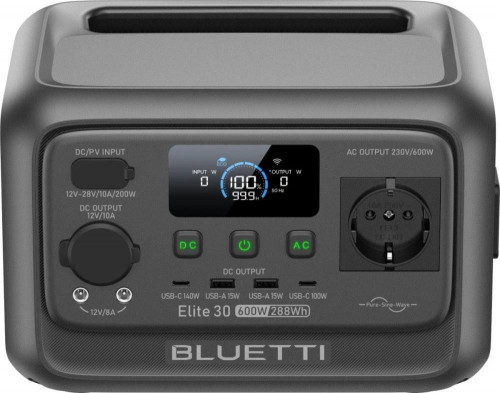 BLUETTI Elite 30 V2 600W 288Wh (P-EL30V2-EU-GY-BL-010)