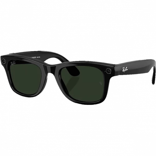 Ray-Ban Skyler Shiny Black Frame/Green Lenses (RW4010 601/9A 52)