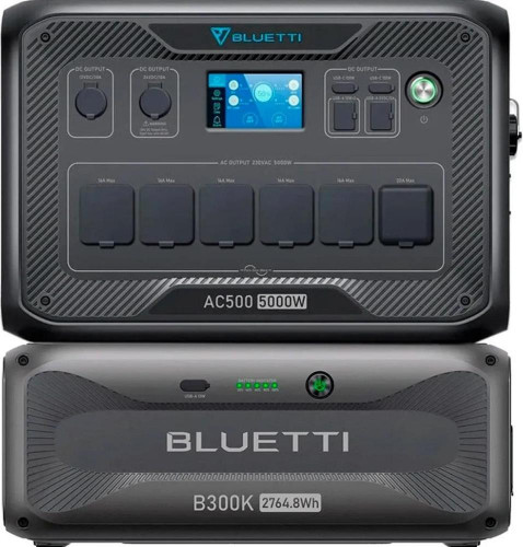 BLUETTI AC500 + B300K Expansion Battery