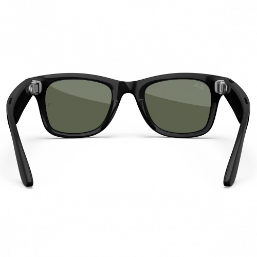 Ray-Ban Meta Wayfarer Gen2 Stand.Shiny Black Frame/Clear to Graphite Green Transit.Lens. RW4012 601/1M 50-22
