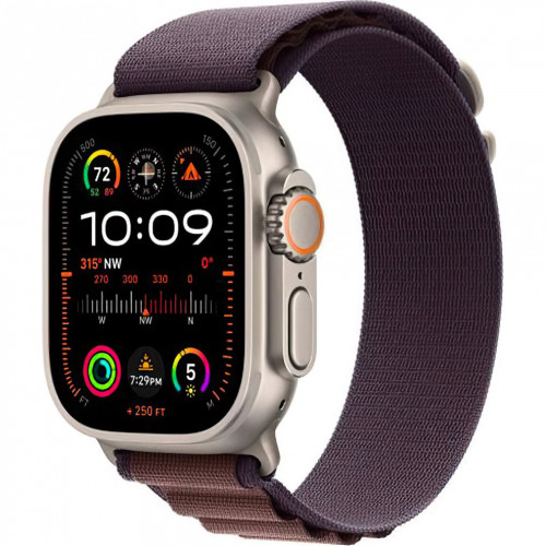 Apple Watch Ultra 2 GPS + Cellular 49mm Titanium Case with Indigo Alpine Loop - Medium (MRET3) (Відмінний стан)