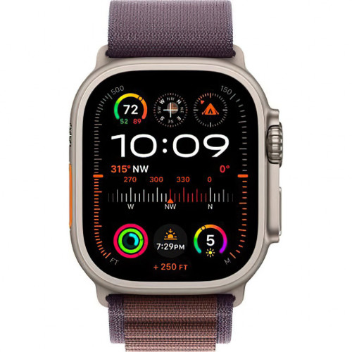 Apple Watch Ultra 2 GPS + Cellular 49mm Titanium Case with Indigo Alpine Loop - Medium (MRET3) (Відмінний стан)