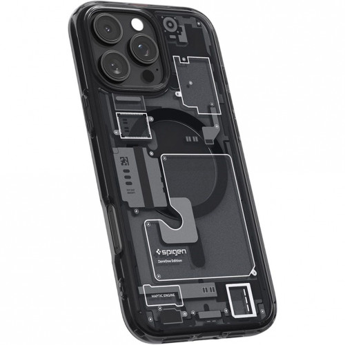 Чохол-накладка (силіконовий) Apple iPhone 17 Pro Max Spigen Ultra Hybrid MagSafe Zero One Black (ACS10289)