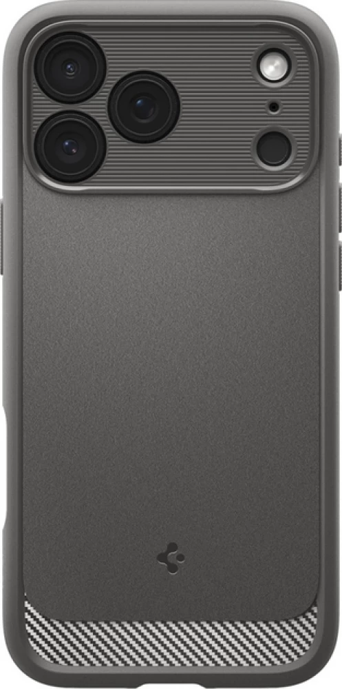 Чехол-накладка (силиконовый) Apple iPhone 17 Pro Spigen Rugged Armor MagFit Gray (ACS10330)