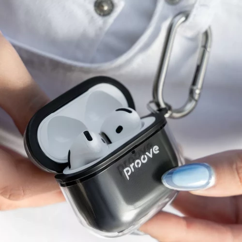 Чохол-накладка (силіконовий) Apple AirPods Pro 3 Proove Air Bump Case Black