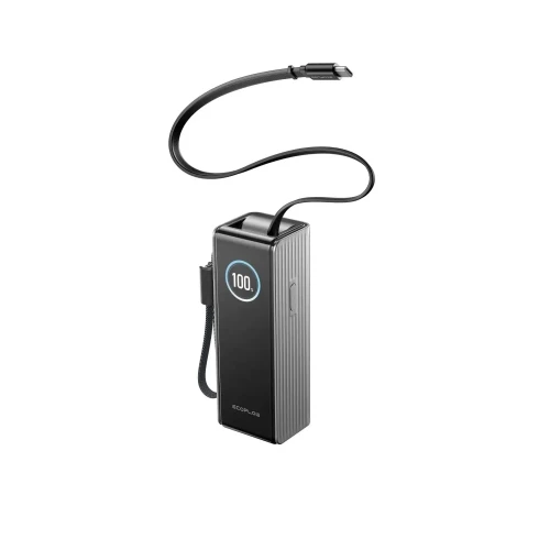 Power Bank EcoFlow RAPID с кабелями 25000mAh серебристый