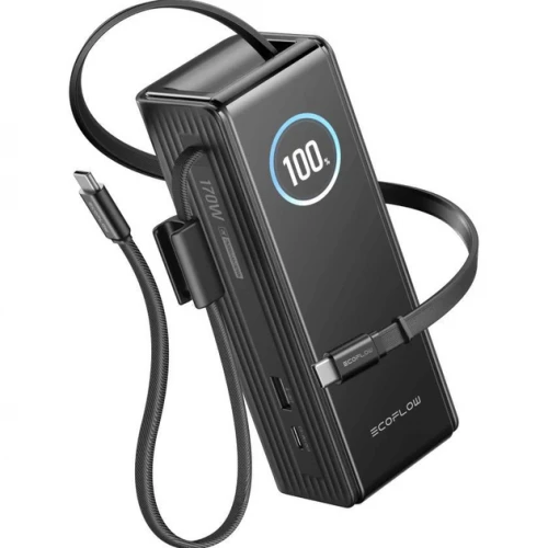 Power Bank EcoFlow RAPID з кабелями 25000mAh чорний