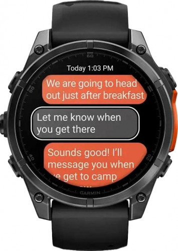 Garmin Fenix 8 47mm AMOLED Slate Gray with Black Silicone Band (010-02904-00/09)
