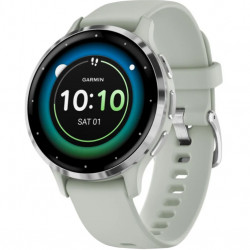 Garmin Venu 3S Silver S. Steel Bezel w. Sage Gray Case and S. Band (010-02785-01/51)