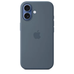 Чохол-накладка (силіконовий) для iPhone 17 Silicone Case High Copy with MagSafe & Button Anchor Blue