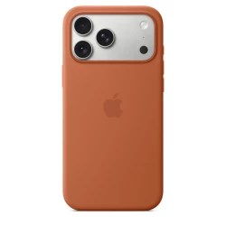 Чохол-накладка (силіконовий) для iPhone 17 Pro Max Silicone Case High Copy with MagSafe & Button Terra Cotta