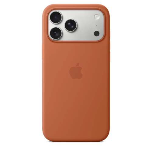 Чохол-накладка (силіконовий) для iPhone 17 Pro Max Silicone Case High Copy with MagSafe & Button Terra Cotta