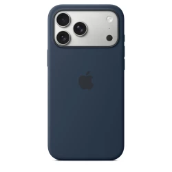 Чохол-накладка (силіконовий) для iPhone 17 Pro Max Silicone Case High Copy with MagSafe & Button Midnight