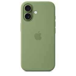 Чохол-накладка (силіконовий) для iPhone 17 Silicone Case High Copy with MagSafe & Button Light Moss