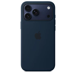 Чохол-накладка (силіконовий) для iPhone 17 Pro Silicone Case High Copy with MagSafe & Button Midnight