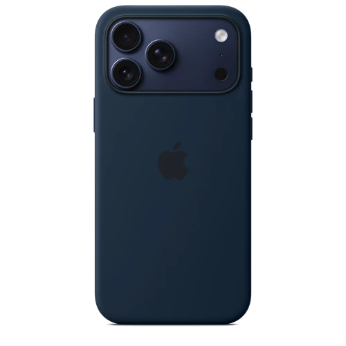 Чохол-накладка (силіконовий) для iPhone 17 Pro Silicone Case High Copy with MagSafe & Button Midnight