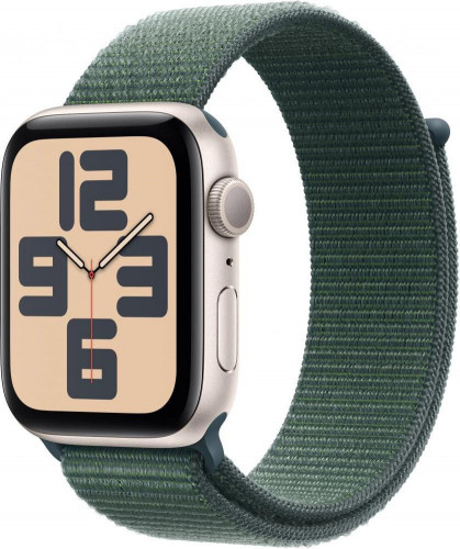 Apple Watch SE 2 GPS 40mm Starlight Aluminium Case w. Lake Green Sport Loop (MXEH3) (New, без коробки)