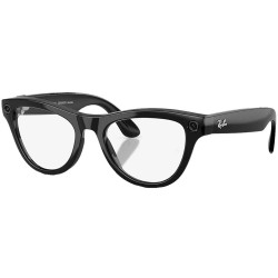 Ray-Ban Meta Skyler Gen 2 Standard Shiny Black Frame / Clear Lenses (RW4014 601/SB 52-20)