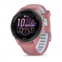Garmin Forerunner 265S Black Bezel w. Light Pink Case and Light Pink/Whitestone S. Band (010-02810-05/15/55)
