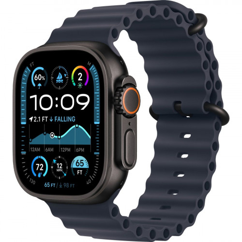 Apple Watch Ultra 3 GPS + Cellular 49mm Black Titanium Case with Navy Ocean Band (MF254+MYPA3)