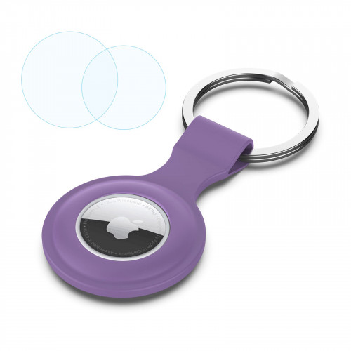 Брелок (силиконовый) для AirTag Silicone Ring Light Purple