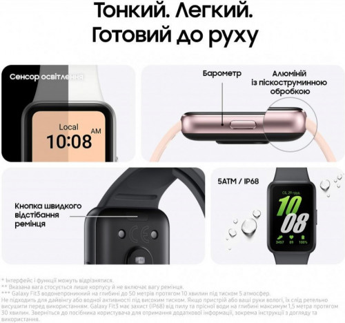 Samsung Galaxy Fit3 Gray (SM-R390NZAA)