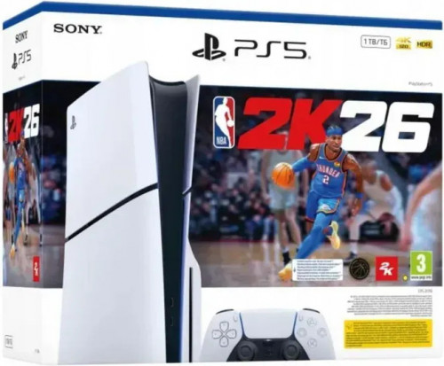 Sony PlayStation 5 Slim 1TB NBA 2K26 Bundle (711719020134)