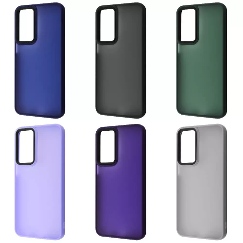 Чехол-накладка (силиконовый) Samsung S25 Plus WAVE Matte Color Case Black