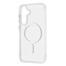 Чехол-накладка (силиконовый) Samsung S24/S25 WAVE Clear Case with Magnetic Ring Clear
