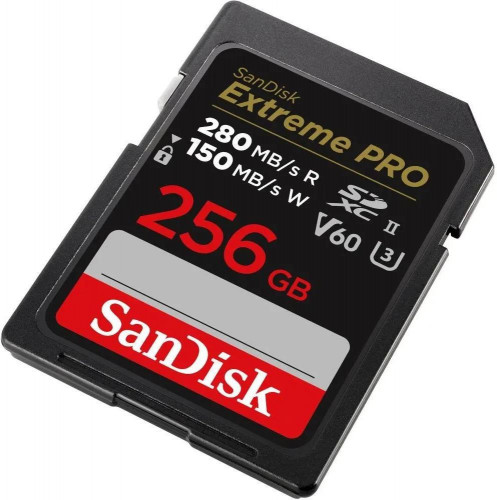 SanDisk 256 GB SDXC Extreme Pro UHS-II U3 V60 Class 10 (SDSDXEP-256G-GN4IN)