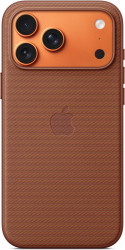 Чехол-накладка (тканевый) для iPhone 17 Pro Max TechWoven Case High Copy with MagSafe & Button Sienna