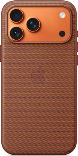 Чехол-накладка (тканевый) для iPhone 17 Pro Max TechWoven Case High Copy with MagSafe & Button Sienna