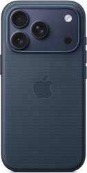 Чехол-накладка (тканевый) для iPhone 17 Pro Max TechWoven Case High Copy with MagSafe & Button Blue
