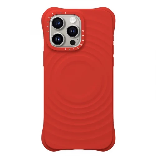 Чехол-накладка (силиконовый) Apple iPhone 16 Pro Max Casetify Silicone Case with MagSafe Red