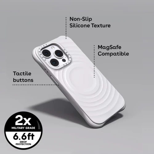 Чехол-накладка (силиконовый) Apple iPhone 16 Pro Max Casetify Silicone Case with MagSafe Red