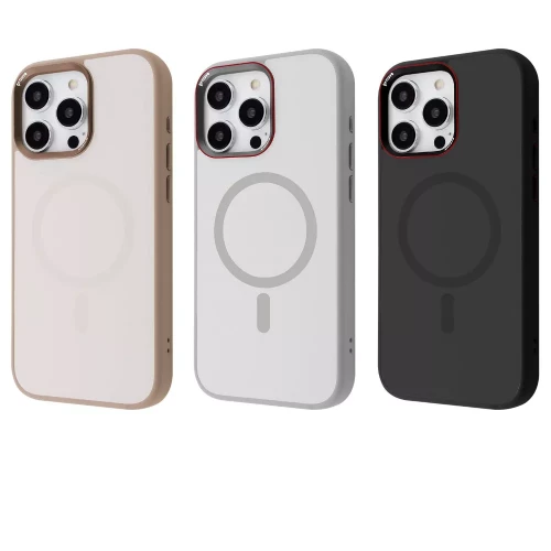 Чехол-накладка (силиконовый) Apple iPhone 16 Pro Max Proove Sapphire Case with Magnetic Ring Natural Titanium